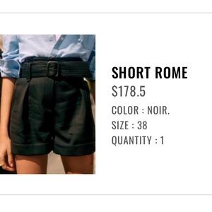 Sezane High Waist Shorts